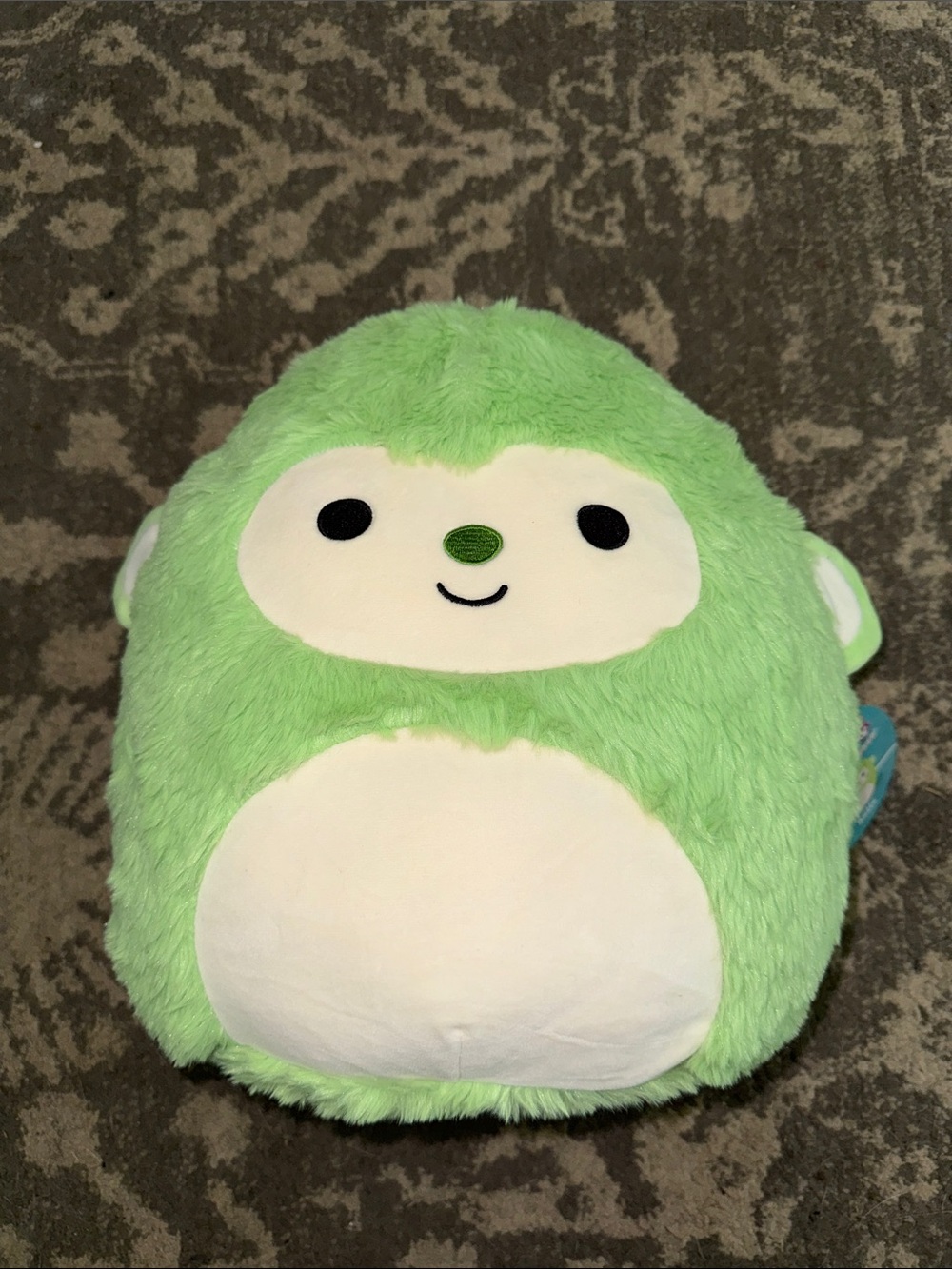 NWT 12” HTF Mills the Monkey Fuzz A Mallow Squishmallow neon lime apple green